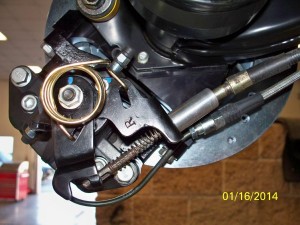 rear disc brake inside